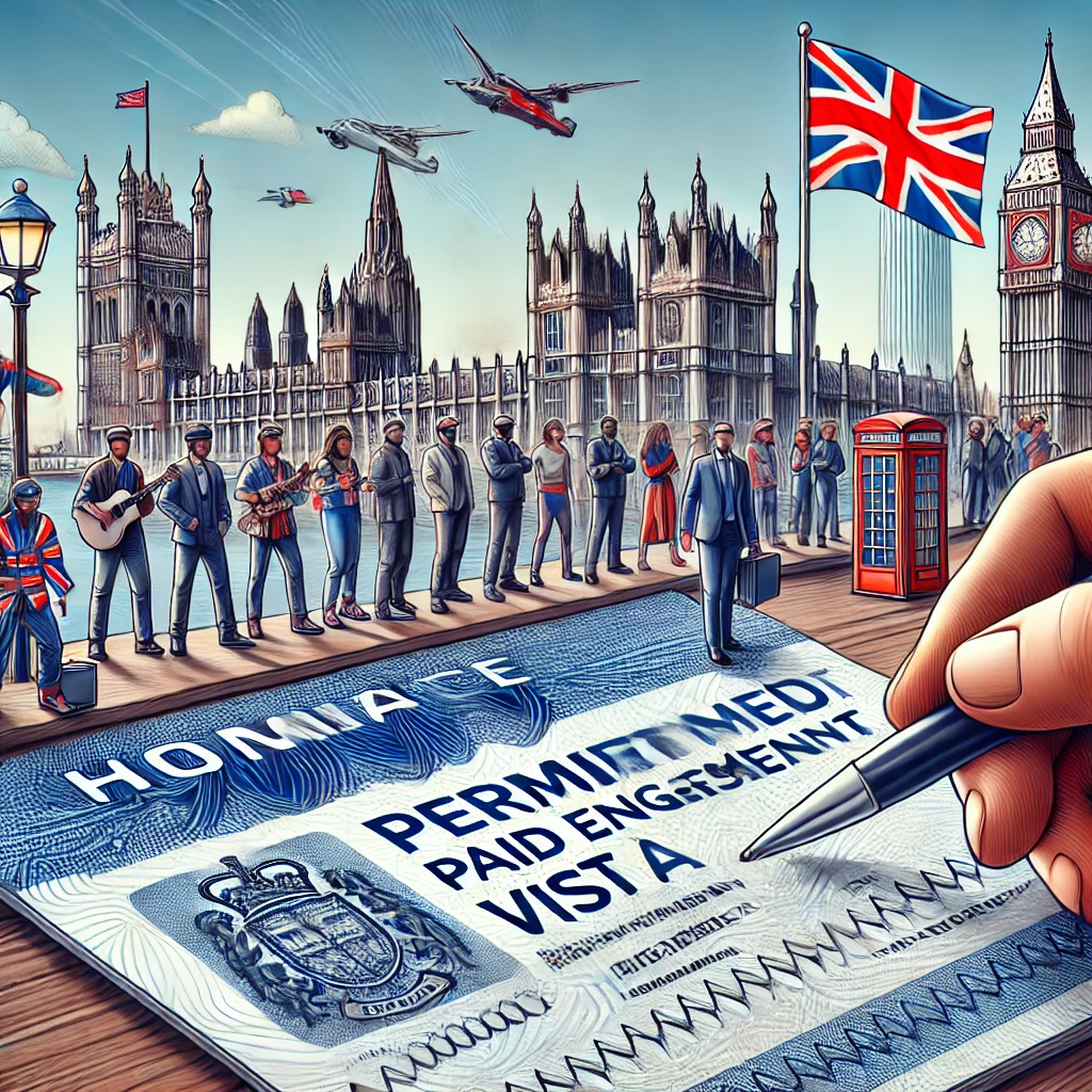 Permitted Paid Engagement Visit Visa